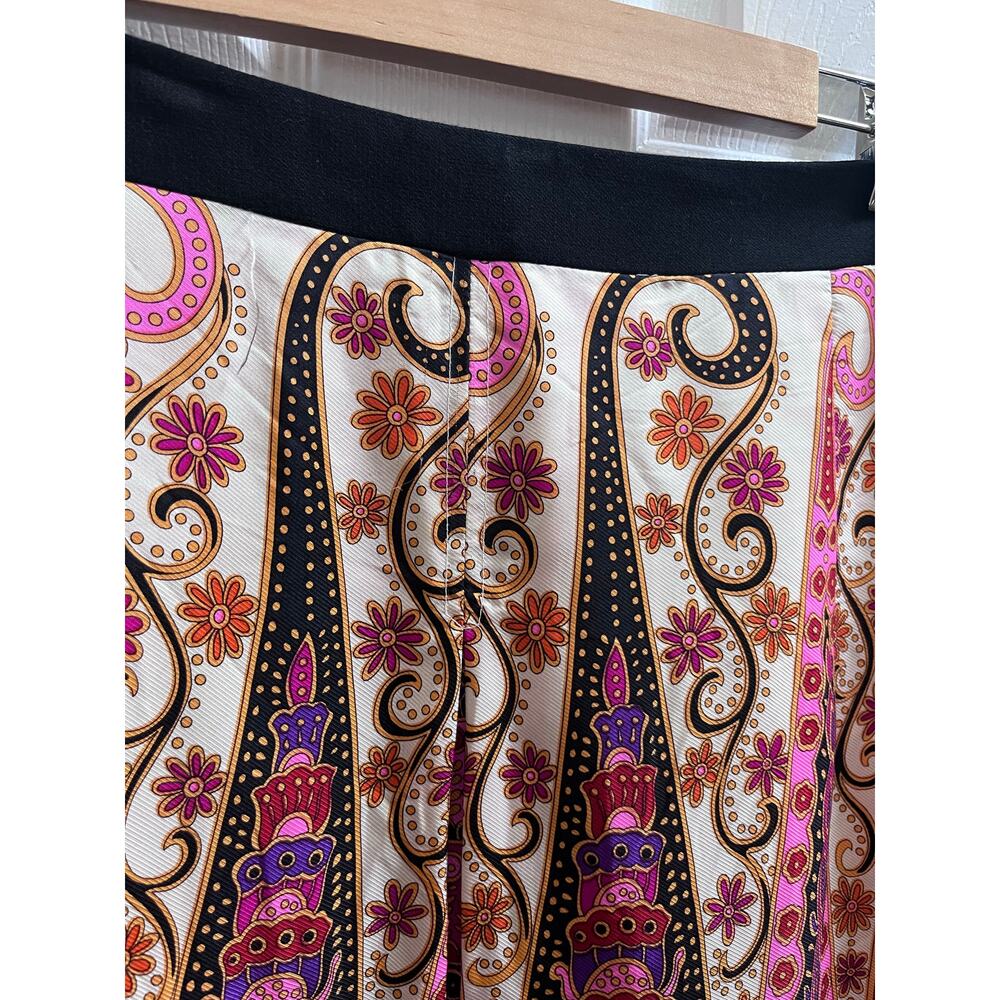 Milly Multi Color Print Silk Shell Fully Lined A … - image 4
